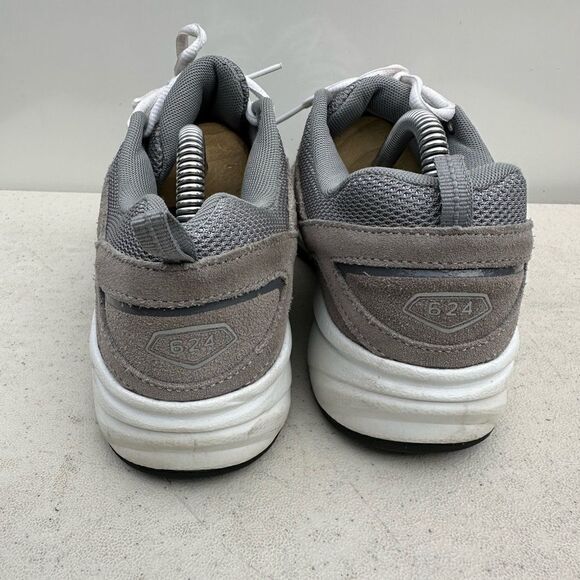 Mens Size 5 M New Balance Gray Suede 624v2 KX624GRY Trainers Sneakers Shoes - Picture 5 of 7